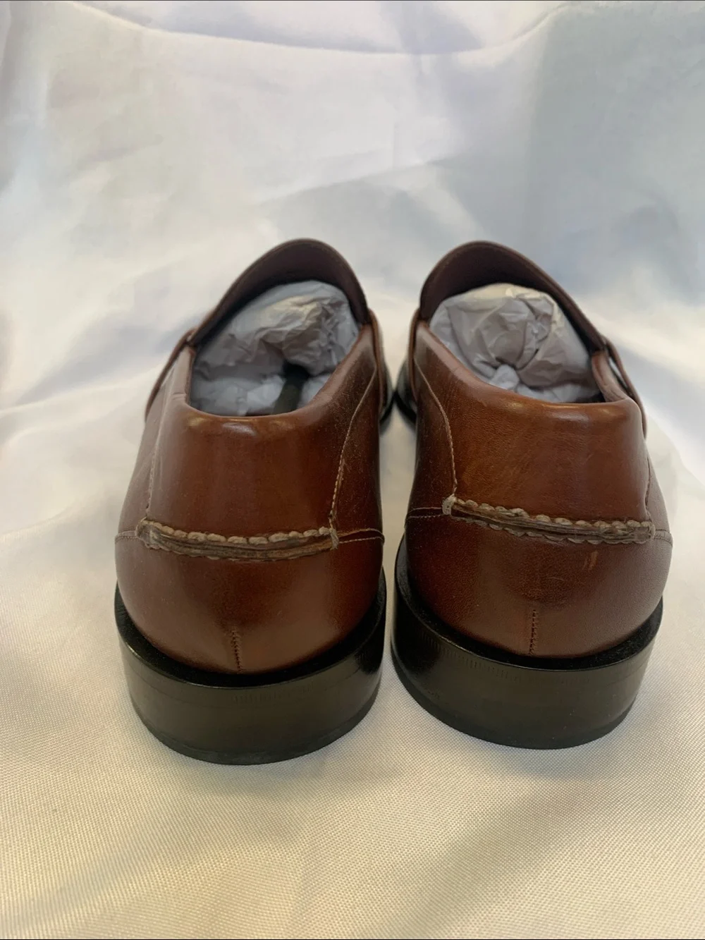 Cole Haan Men's Brown Leather Penny Loafers